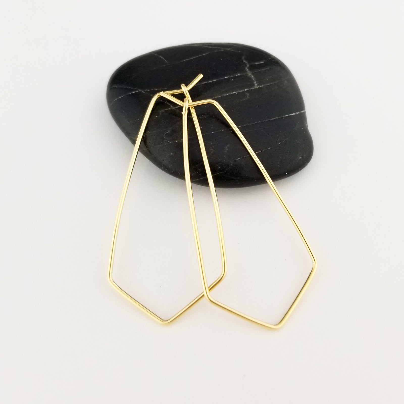 Gold Geometric Hoop Earrings