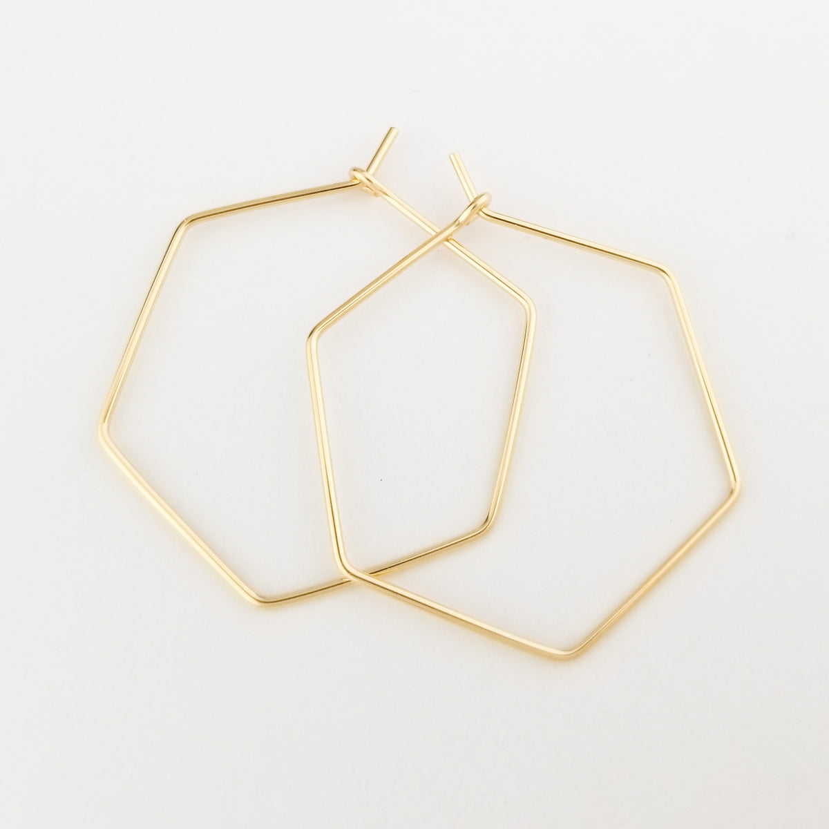Gold Geometric Hoop Earrings Aris Designs
