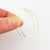 Thin Solid Gold Open Hoop Threader Earrings