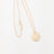 Hammered 14k Gold Disc Necklace
