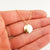 Hammered 14k Gold Domed Disc Necklace