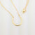 Hammered 14k Gold Horseshoe Necklace