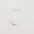 Thick Hammered Silver Hoop Earrings