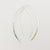 Thick Hammered Silver Open Hoop Threader Earrings