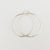 Thin Hammered Silver Hoop Earrings